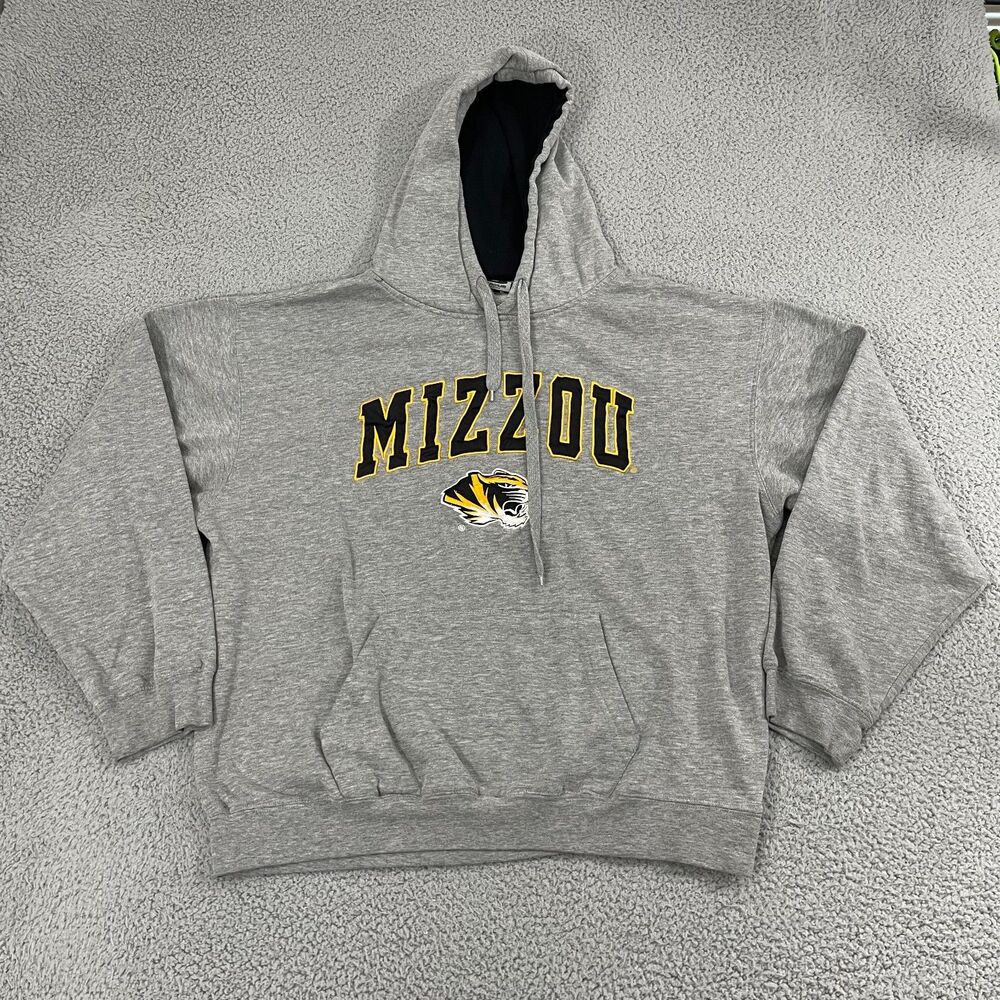 Mizzou Tigers‎ Hoodie Men XL Gray NCAA Collegiate Stadium Athletics Pullover